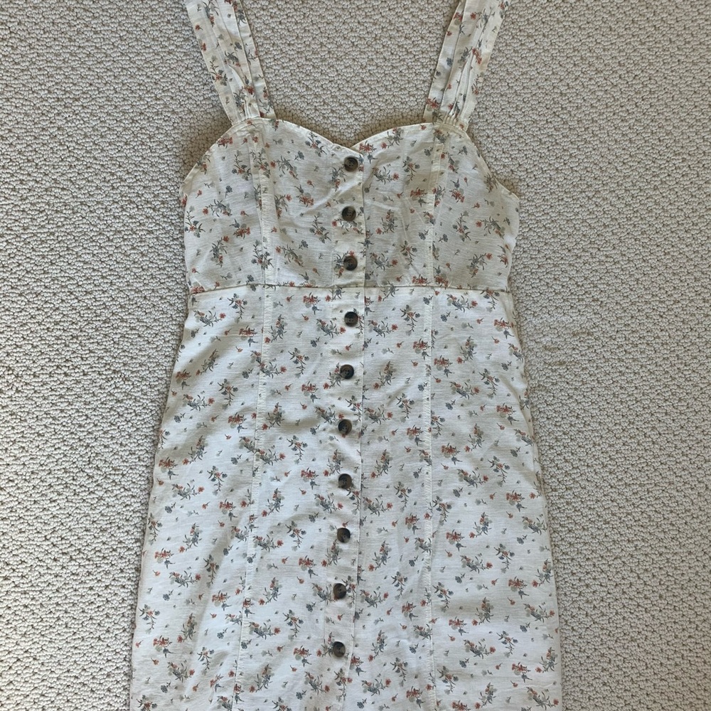 American Eagle floral button down dress